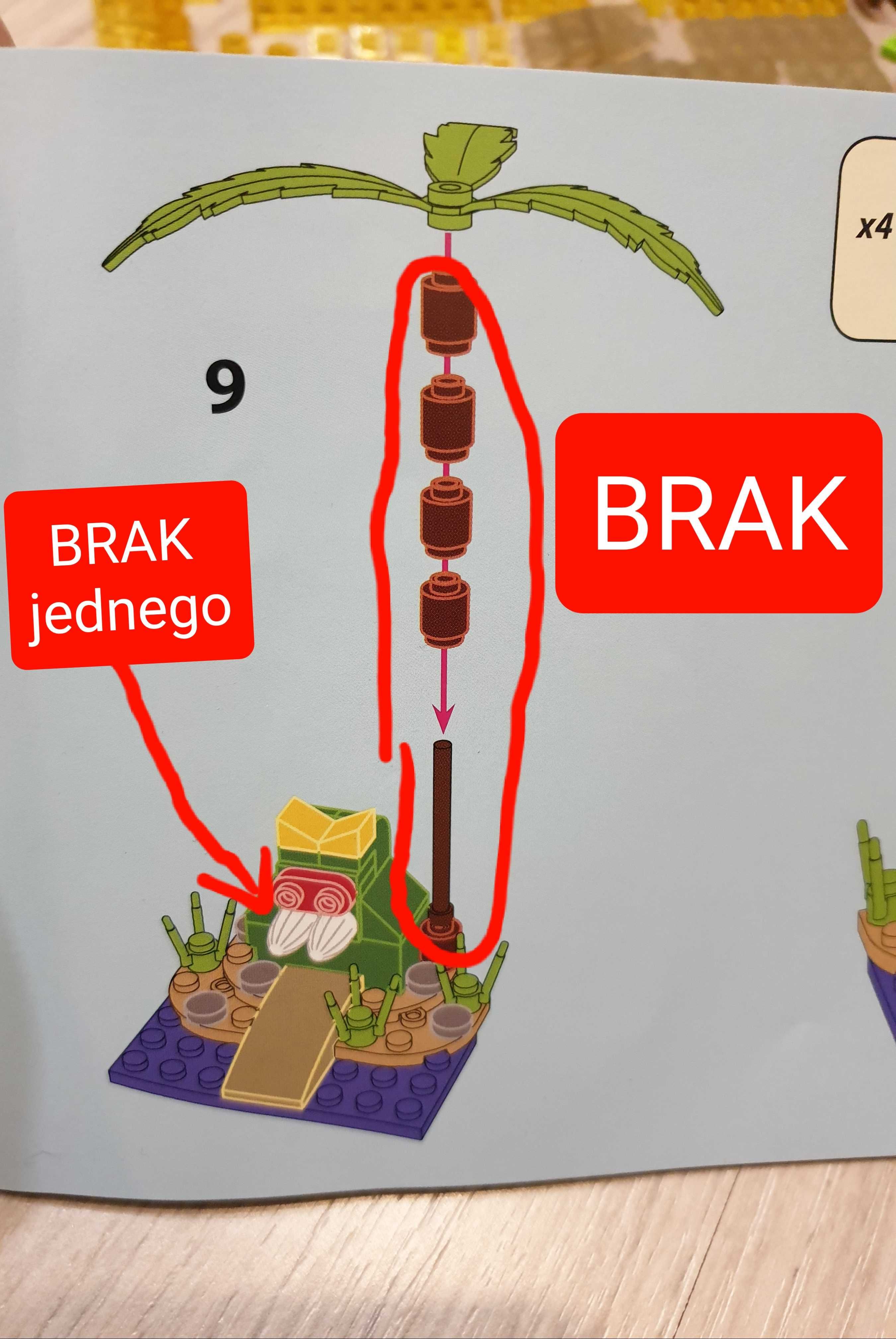 Laser Pegs klocki Swamp Survival na bagnach 18405 krokodyl jak Lego