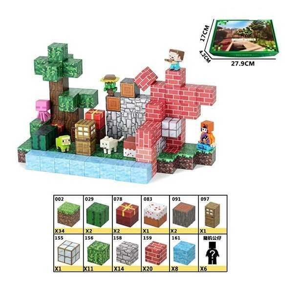 Конструктор магнітний Minecraft 56 дет.