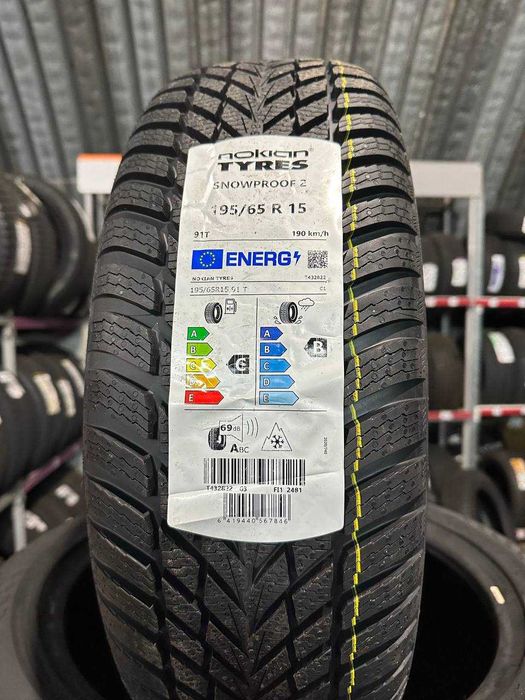 Розпродаж 2024! Шини Nokian Snowproof 2 195/65R15 M+S 91T (Фінляндія)