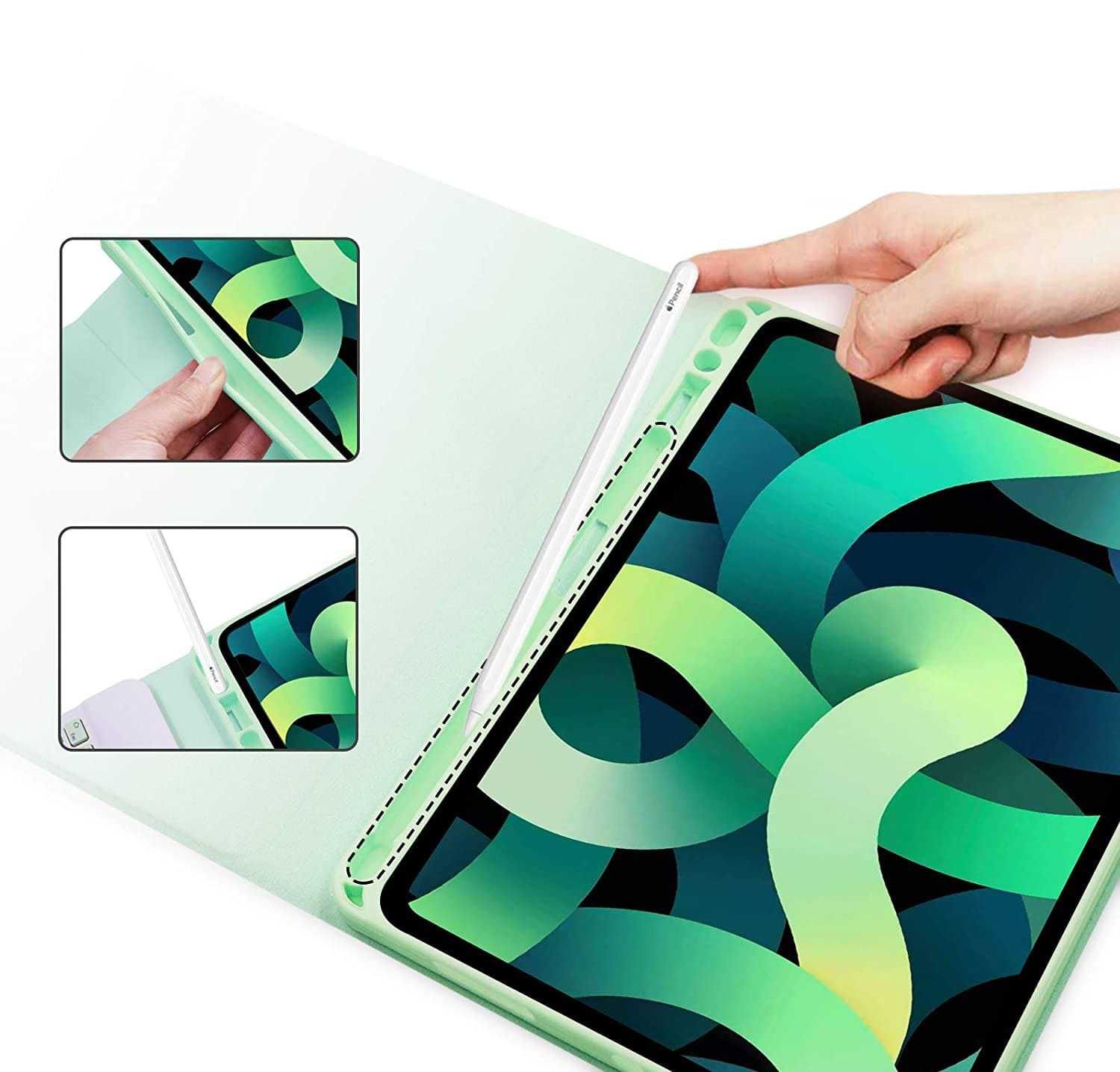 Etui z Klawiaturą Bluetooth do Apple iPad Air 4 / 5 - 10.9" - Miętowy