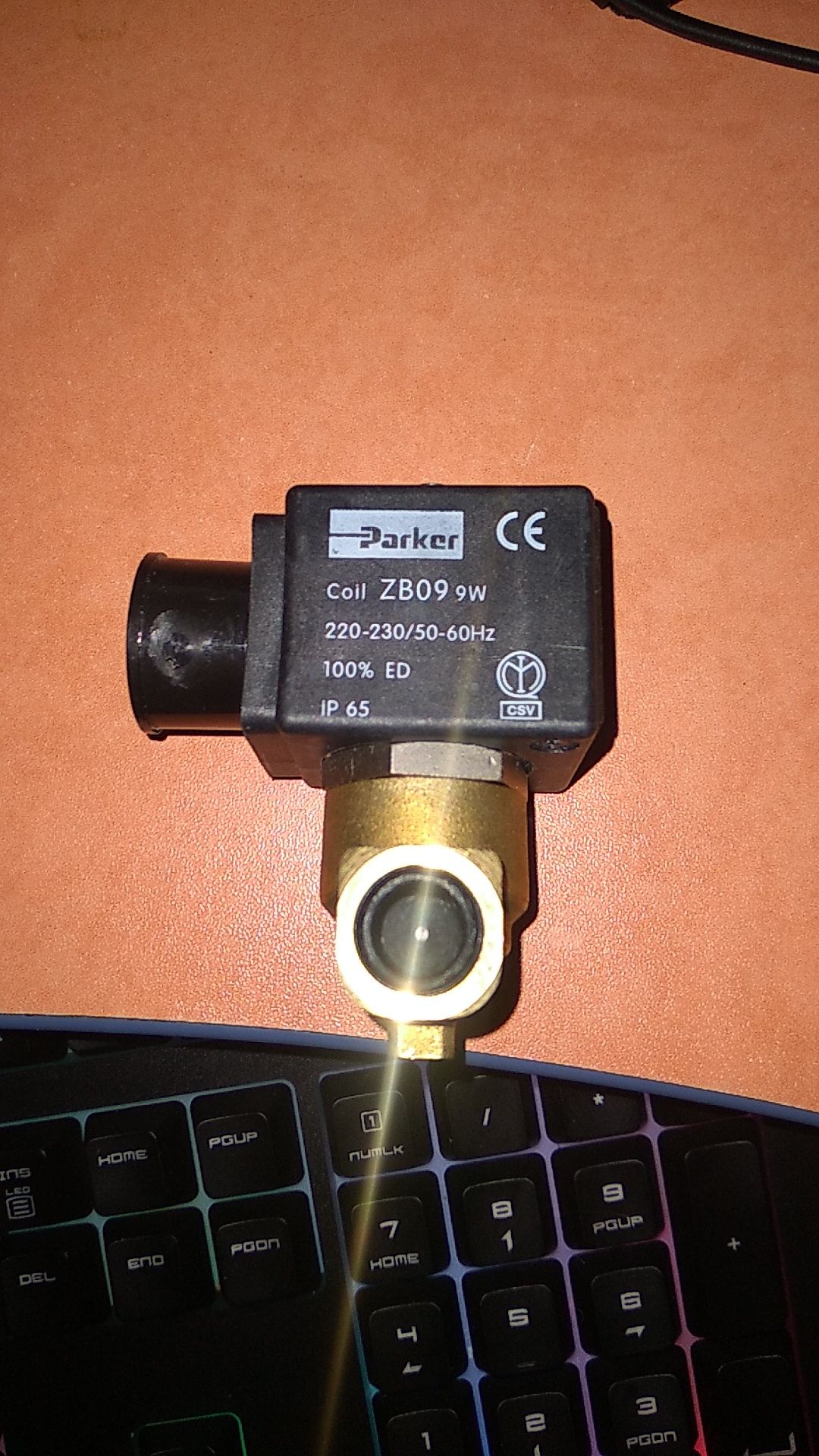 Клапан електромагнітний Parker соленоїд 2-х ходовий катушка ZB09 24VAC