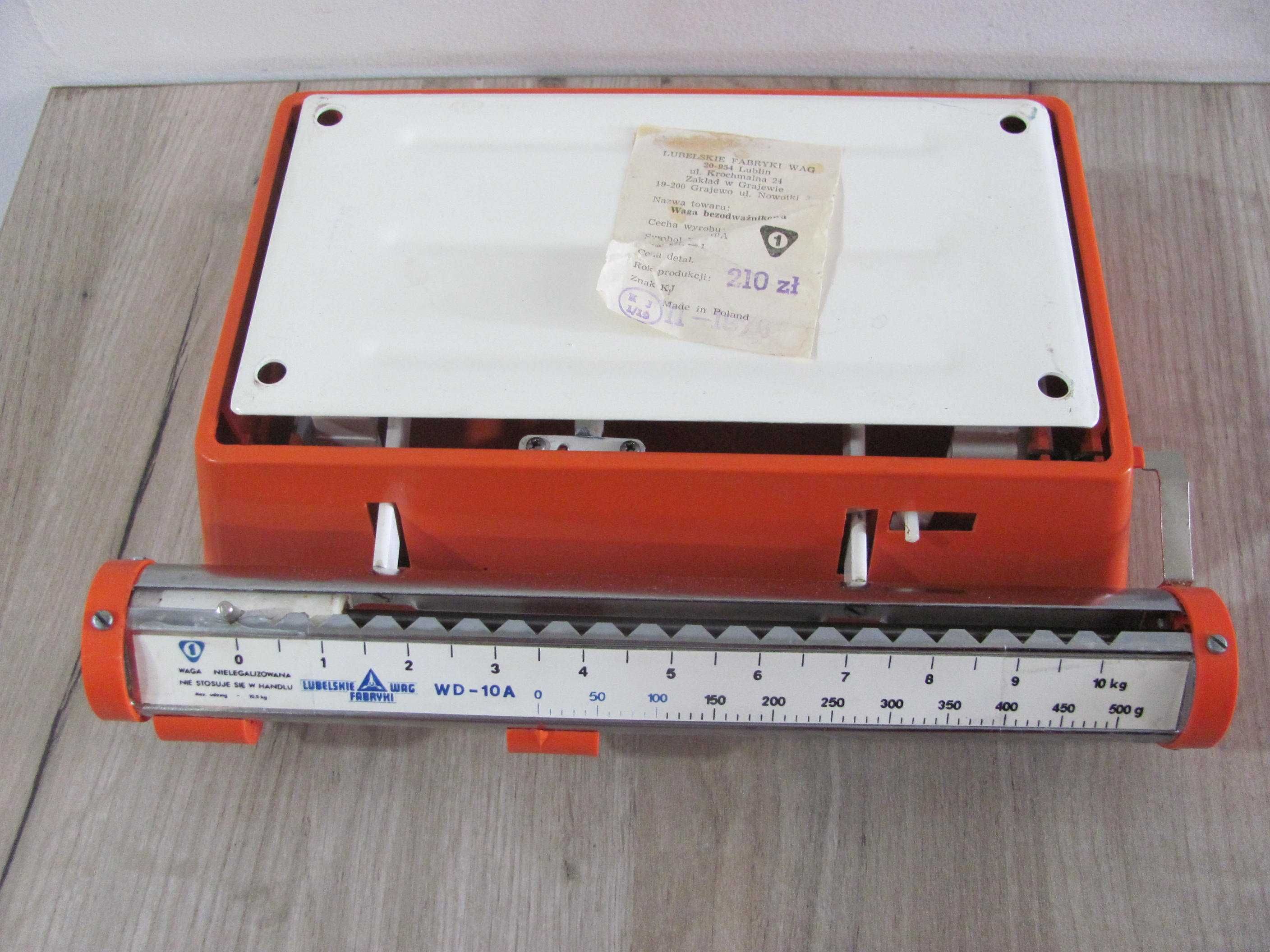 Waga kuchenna WD-10A Lubelskie Fabryki Wag PRL 1989r