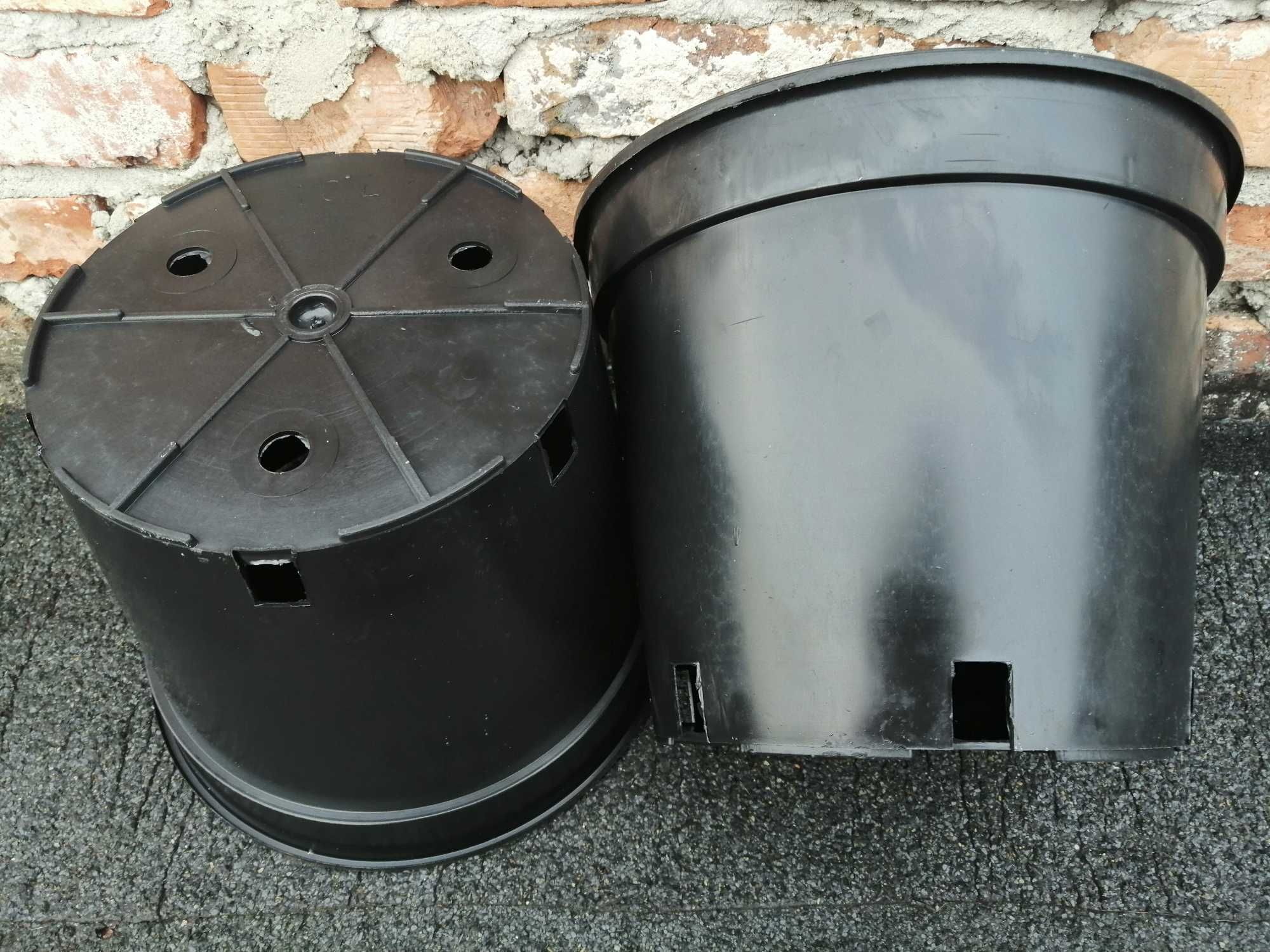 Doniczki produkcyjne 10 L litrów WYSOKIE 29cm 10L GRUBE