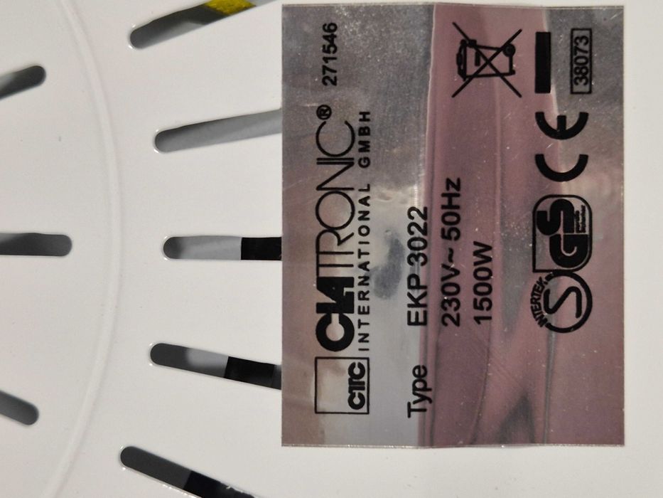 Kuchenka elektryczna jednopalnikowa CLATRONIC EKP 3022