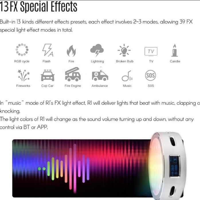 Światło lampa Godox R1 do nagrywania wideo streamingów RGB Mini LED