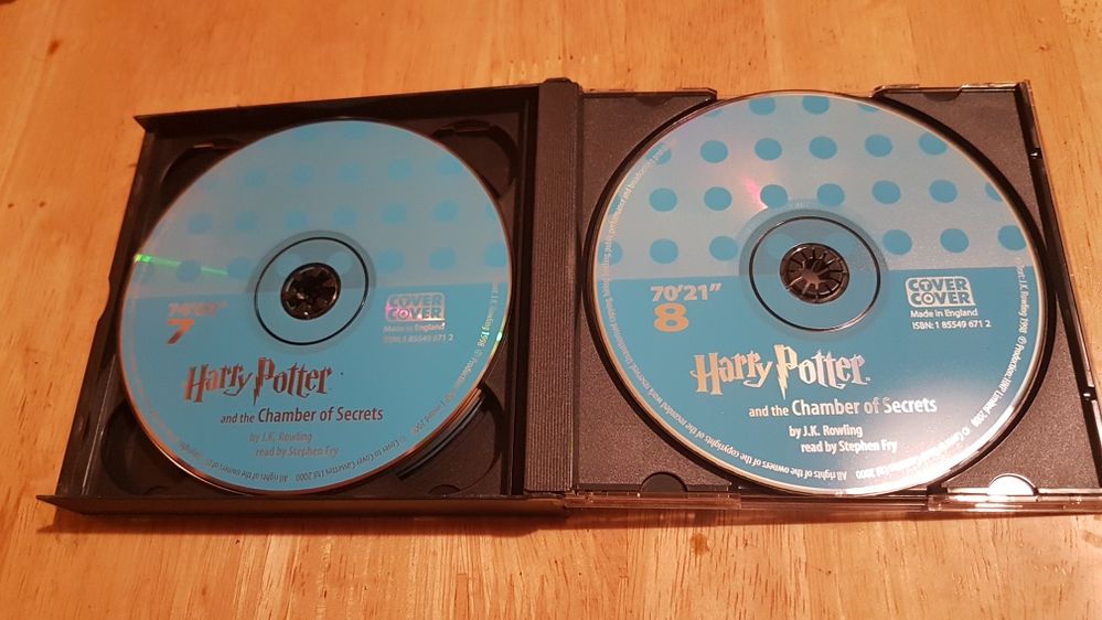 8 płyt.Harry Potter and the chamber of secrets wersja angielska