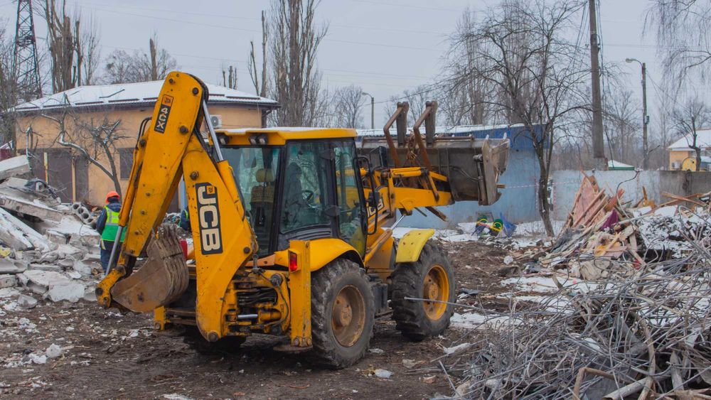 Аренда экскаватор-погрузчик JCB 4сх.Услуги экскаватора. Вивіз сміття