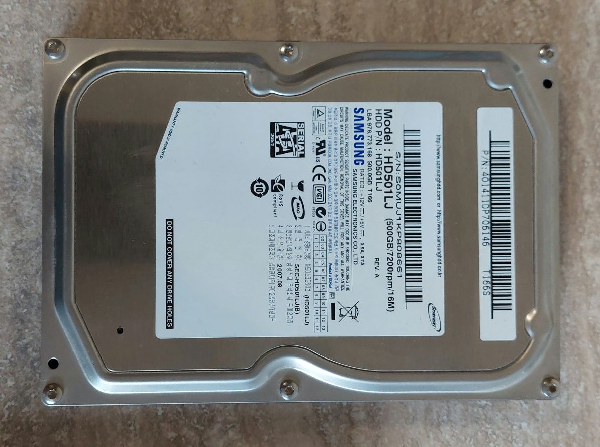 Жорсткий диск HDD 3.5" 500GB / 200GB  7200RPM