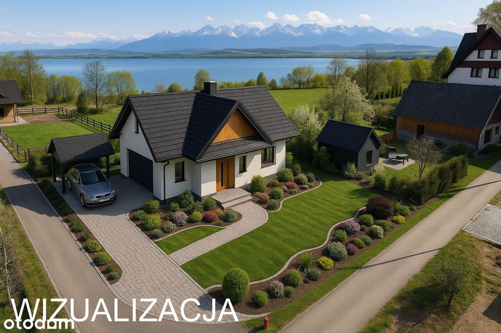 Działka budowlana blisko jeziora, gór z zapierającym widokiem na Tatry