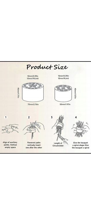 Spiralne uchwyty do bukietów