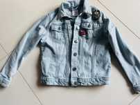 Katana jeans sinsay 134 z naszywkami stan bardzo dobry