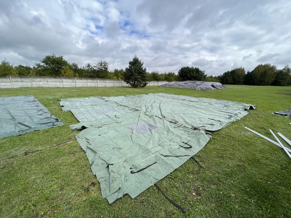 Namiot Hala NOWA 107 m2 NATO 4 pokoje podłoga