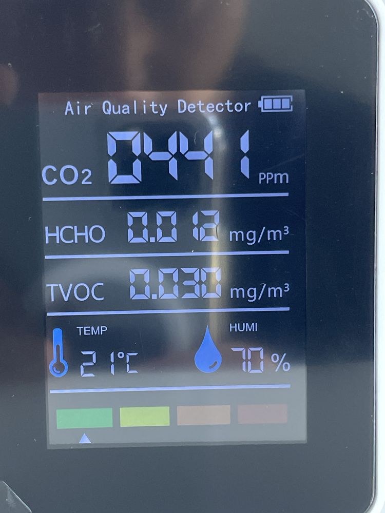 Detektor dwutlenku węgla Bekasa H8 Plus temperatury/wilgotności BIAŁY