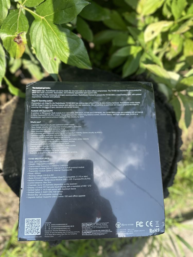 Radiomaster Tx16s elrs m2 новий/запакований