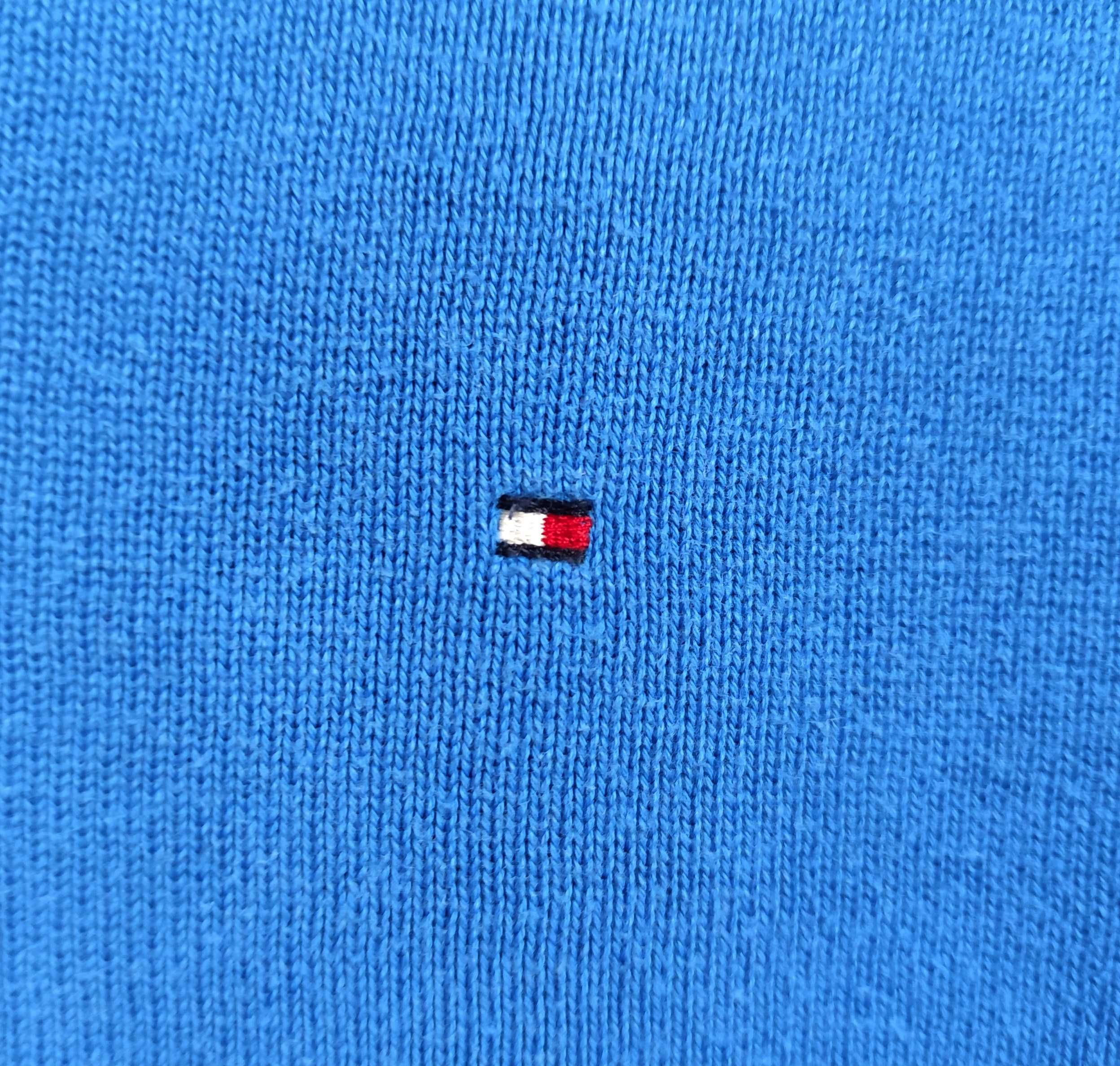 Męski Sweterek Bawełniany Niebieski Tommy Hilfiger |R. 176/S