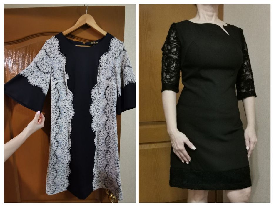 Трикотажные платья на змейке по спинке