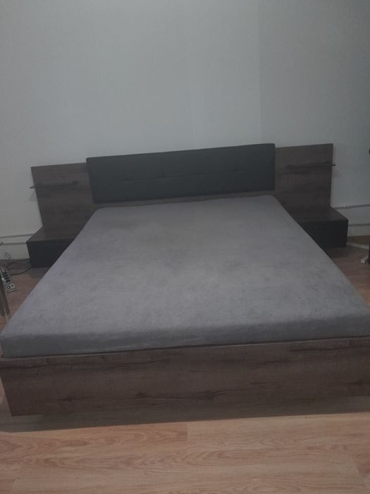 Łóżko 160 z szafkami nocnymi do sypialni Kassel