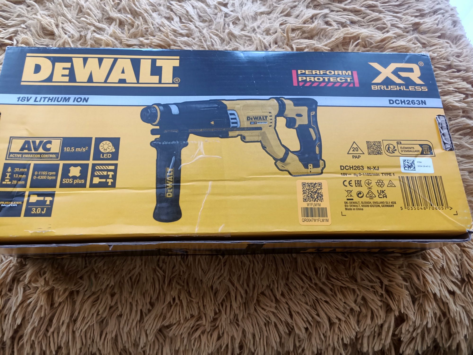 Nowa 24 r młotowiertarka mocna 3j DeWalt dch263n