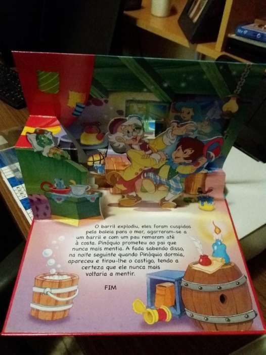 Pinóquio - Livro infantil tridimensional