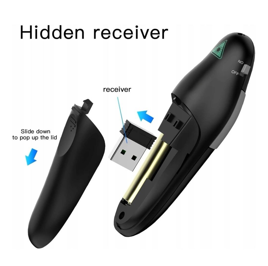 Wskaźnik laserowy pilot do prezentacji USB QUI