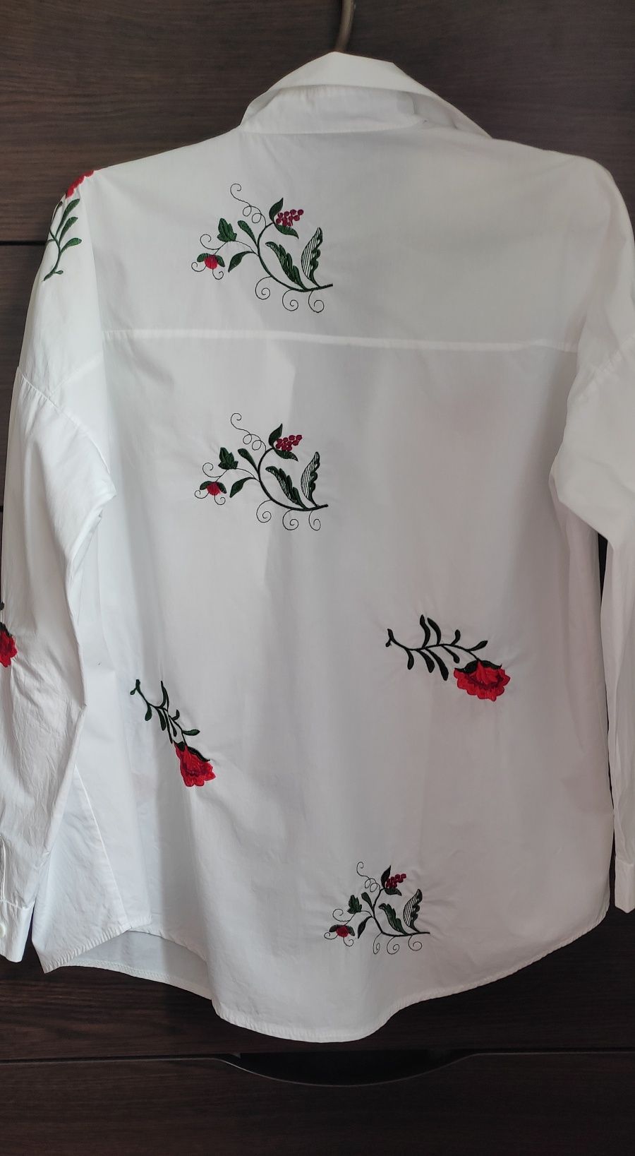 Блуза с вышивкой роза XL