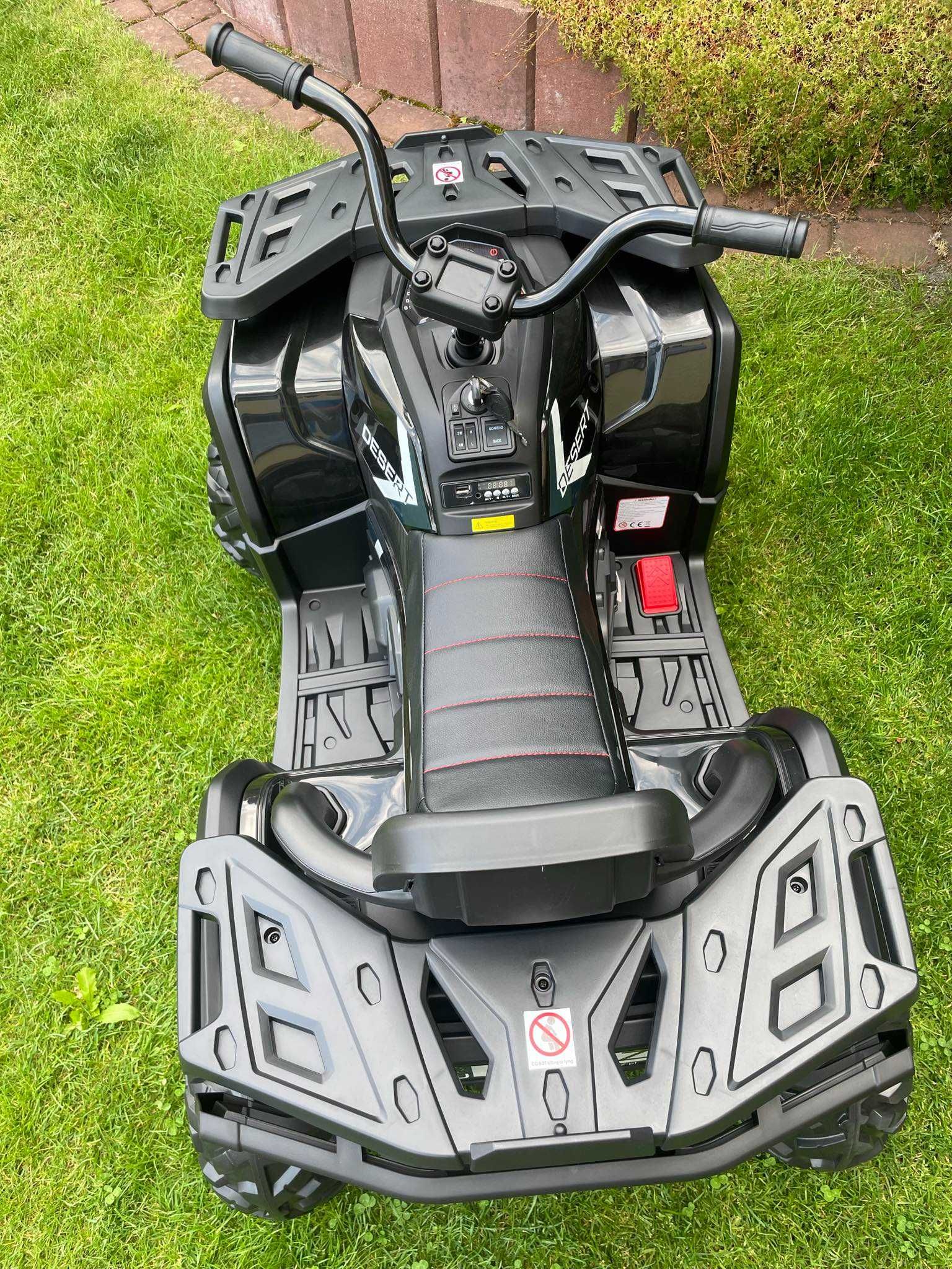 NOWY DUŻY Quad na Akumulator XMX607 4x45 Wat 12V + PILOT + USB + SKÓRA
