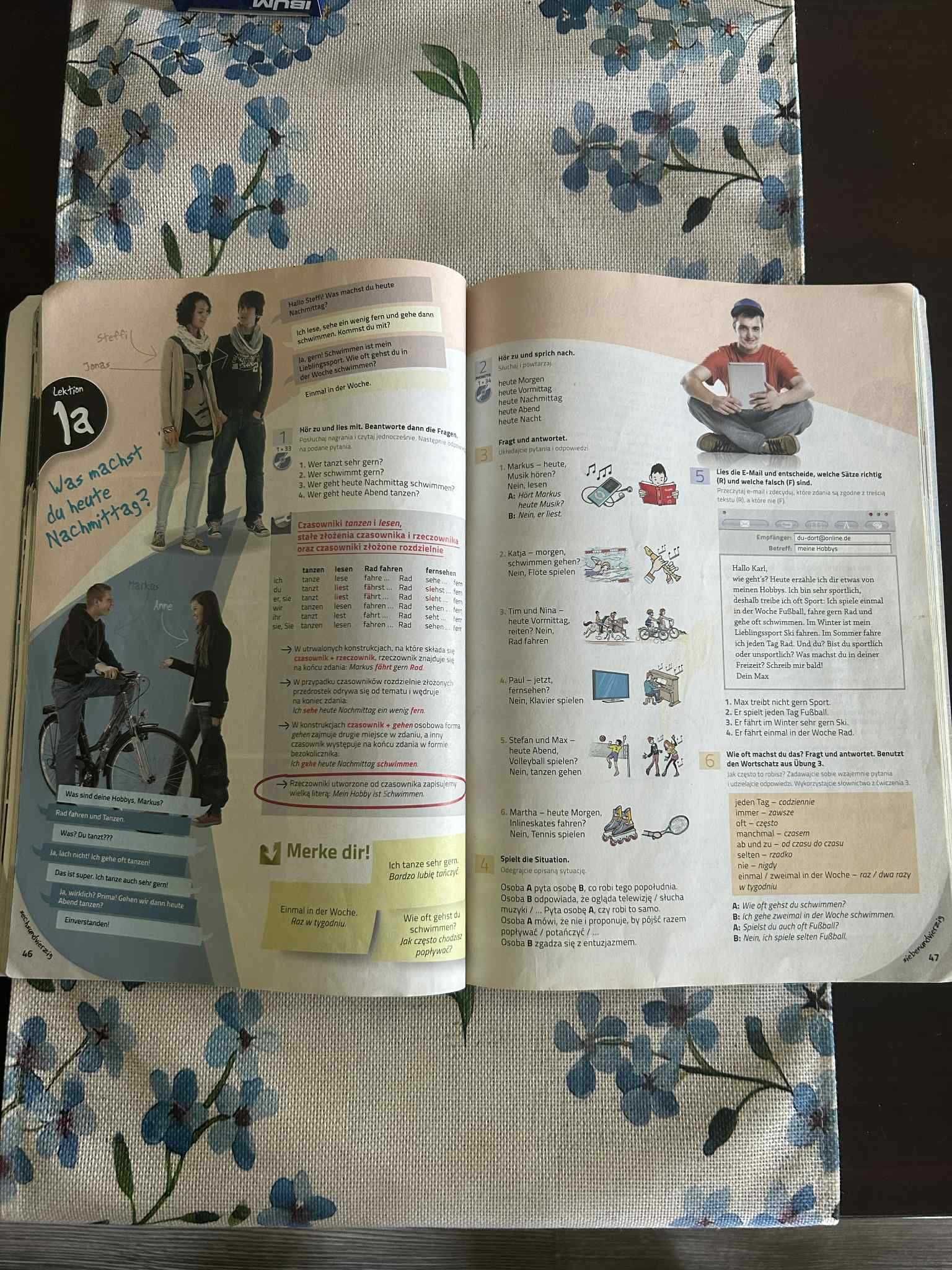 Podręcznik Język Niemiecki Komplett plus Klasa 1 +WYPEŁNIONE ĆWICZENIA