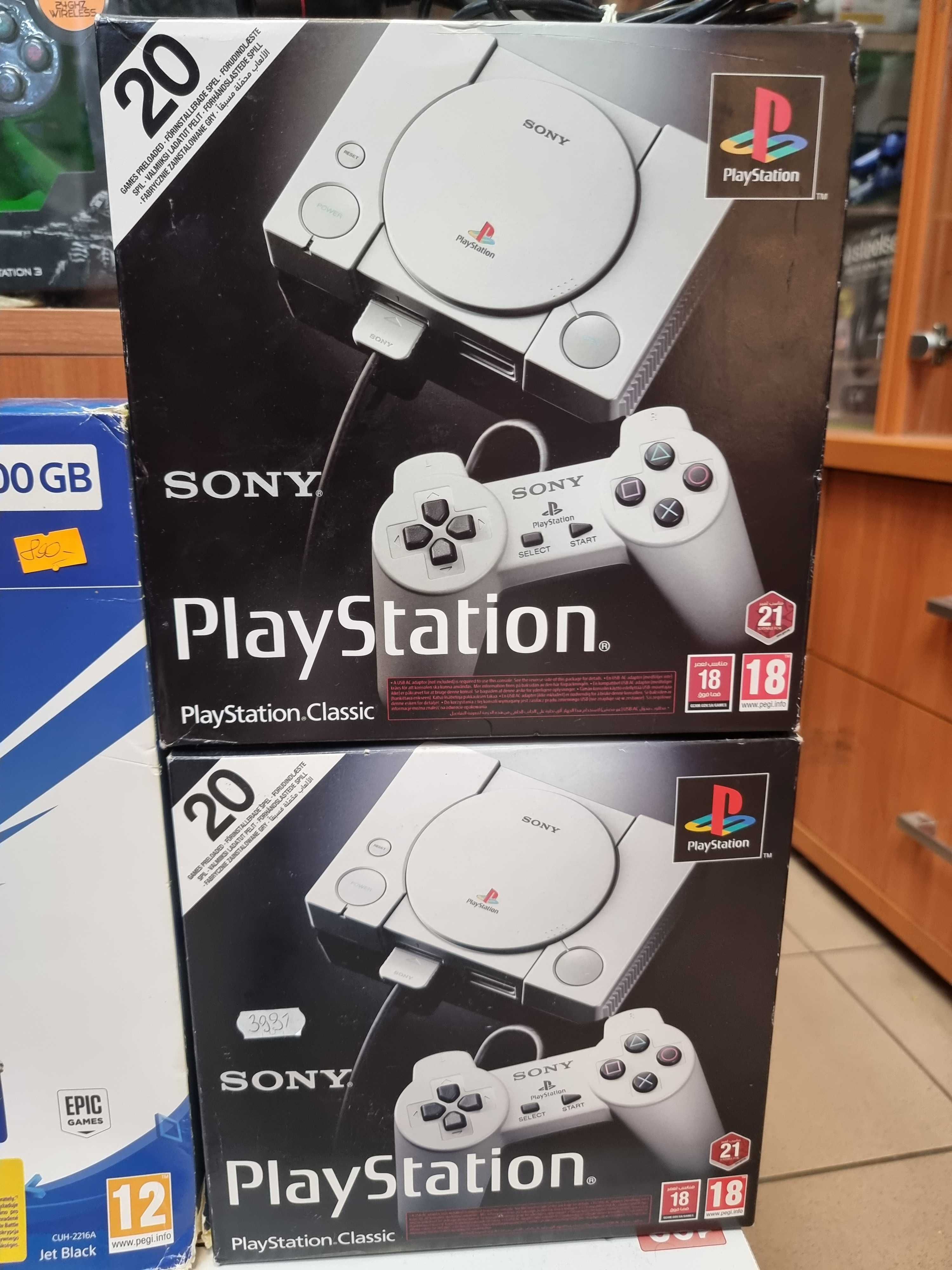 KONSOLA PLAYSTATION CLASSIC 20 Klasycznych gier Unikat Sklep Wysyłka