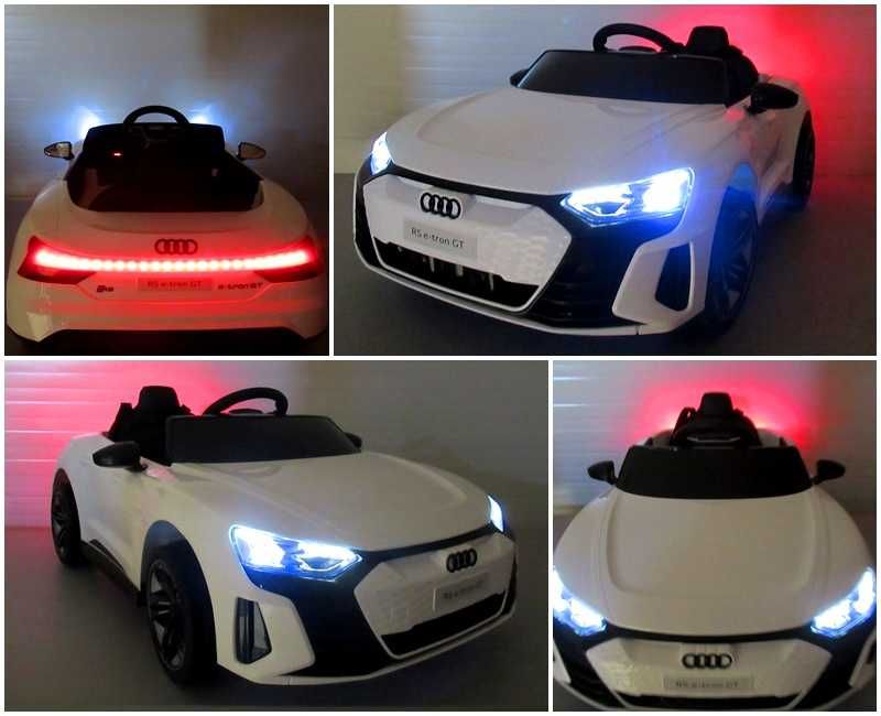 Auto na akumulator dla dzieci Audi E-tron Biały Samochód Zabawka RATY!