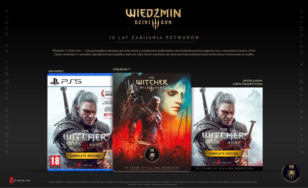 The Witcher 3: Wild Hunt – 10 Years of Killing Monsters Edition ps5