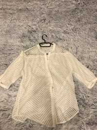 Bluzka koszula biala kremowa promod 38 m