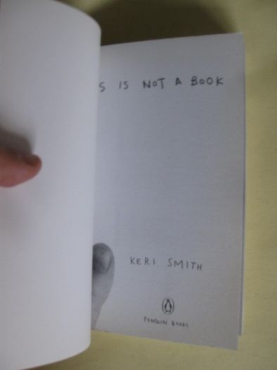 This is not a book by Keri Smith