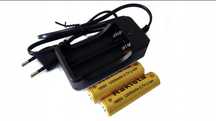 Ładowarka 18650 + 2x Akumulatorki 18650, 12000mAh 3,7V LI-ION zestaw