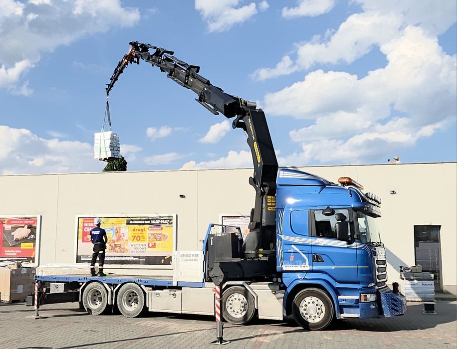 Usługi dźwigowe transportowe hds 10t  kontenery maszyny laweta galsta