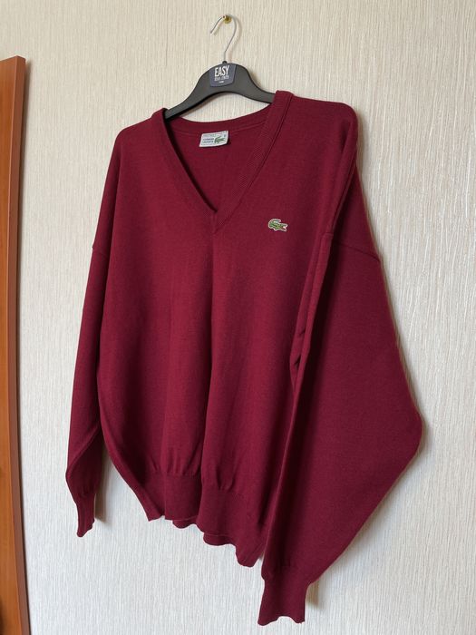 Вінтажний светр Lacoste оригінал lacoste vintage кофта світшот merch