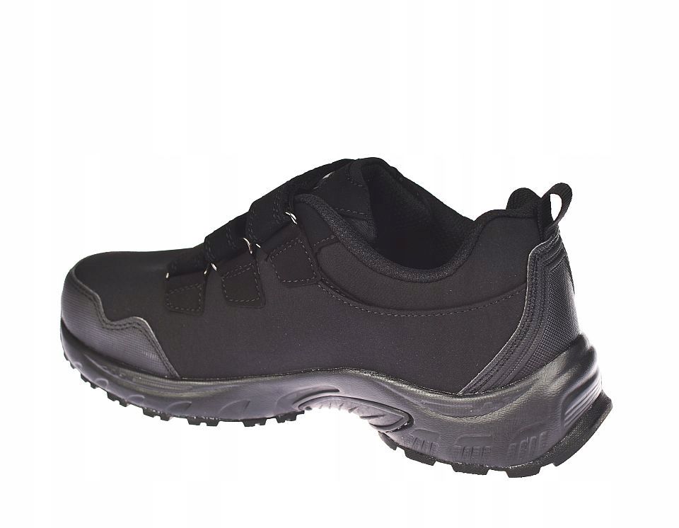 Buty na rzepy trekkingowe z membraną softshell HL 94/23 BK rozm. 41