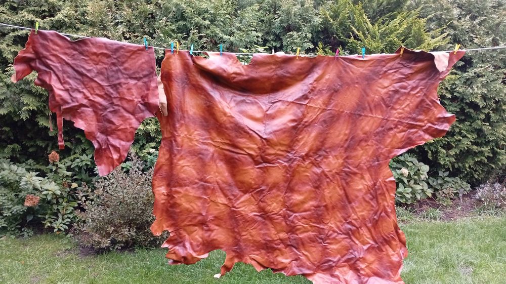 skóra naturalna w kolorze   brązu