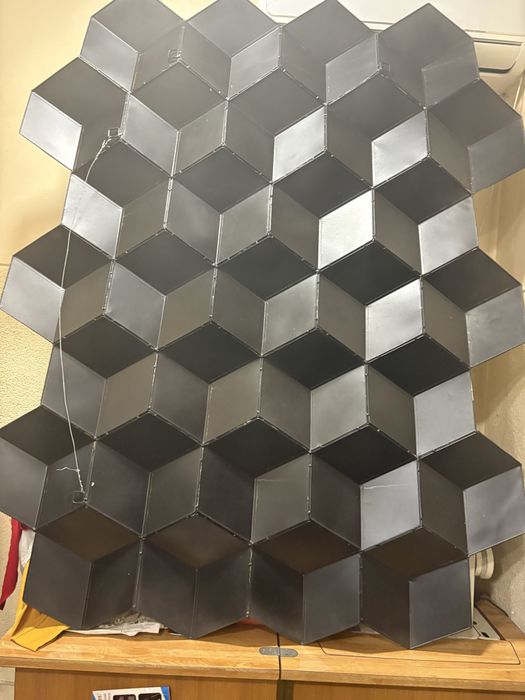 Painel/ quadro decorativo em metal 3d  na cor dourado , bronze , preto
