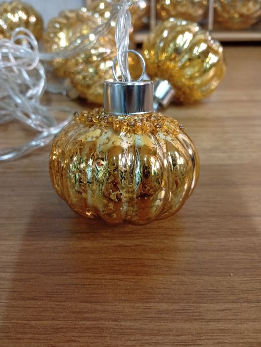 Girlanda dynie 10x led dekoracje jesienne