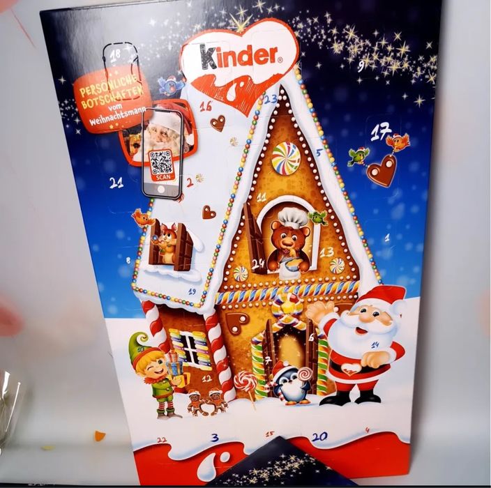 Різдвяний Адвент календар Kinder з солодощами