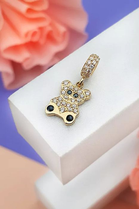 Złota zawieszka do bransoletki modułowej