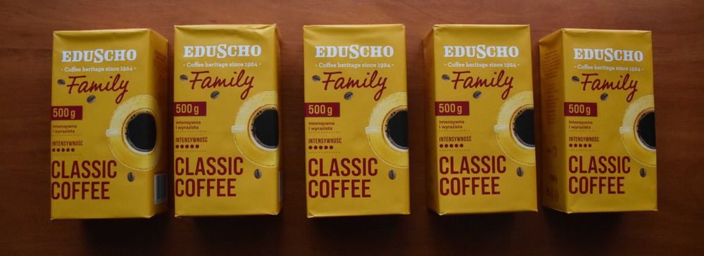 Kawa mielona Eduscho Family  5 sztuk (po 500 g)