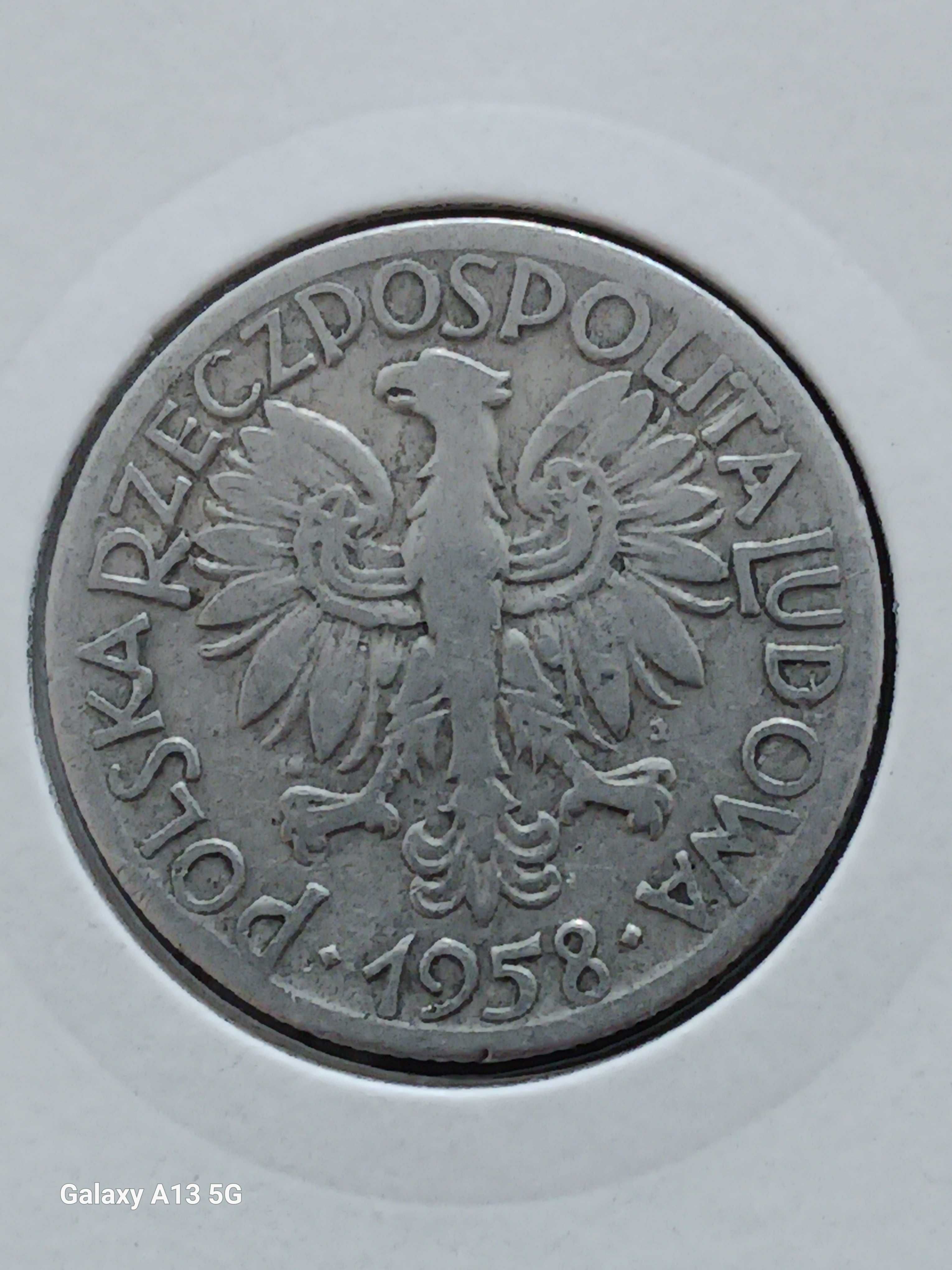 5 Złotych Rybak 1958 r. - nr 2 - Ładne - rzadkie