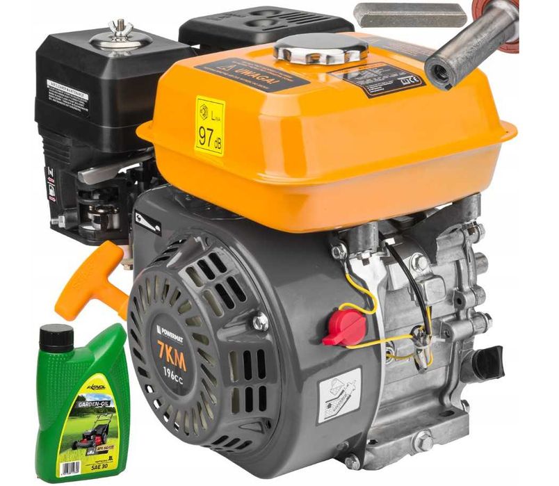 SILNIK spalinowy GX160 OHV 7KM WAŁEK 19MM + OLEJ