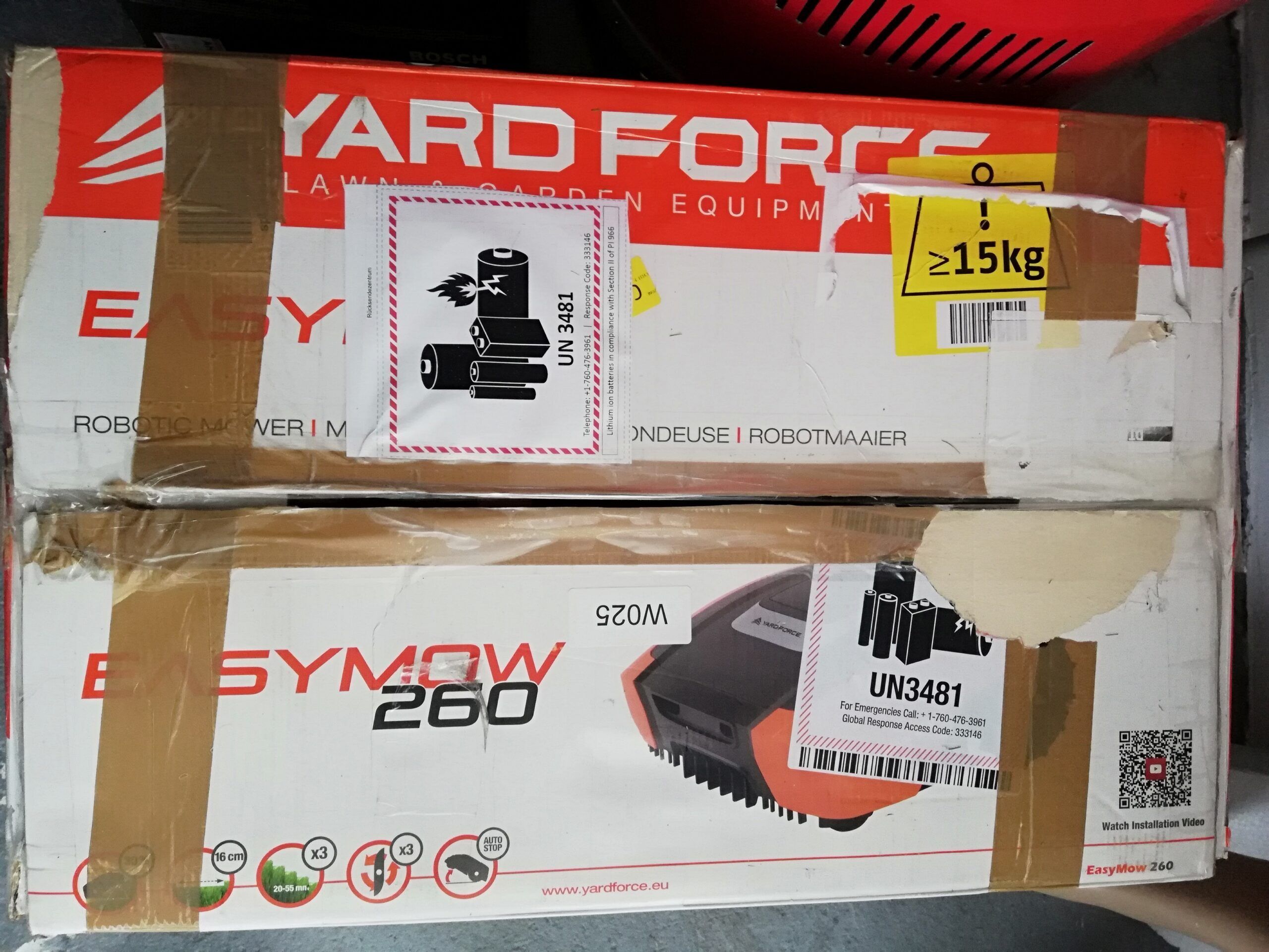 Yard Force Robot koszący EasyMow260 akumulator litowo-jonowy, 20 V