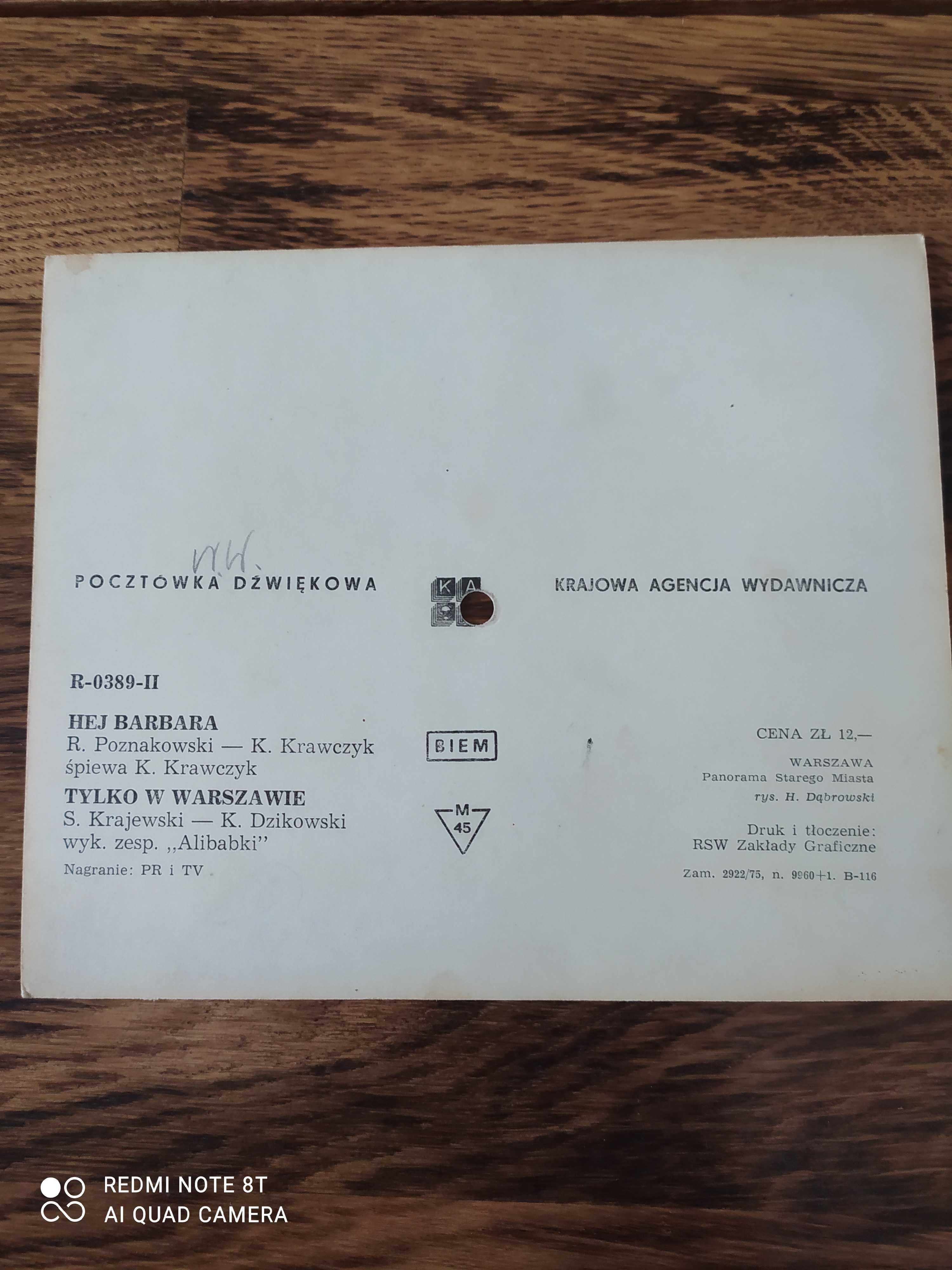 Pocztówka dźwiękowa Panorama Startego Miasta Warszawa