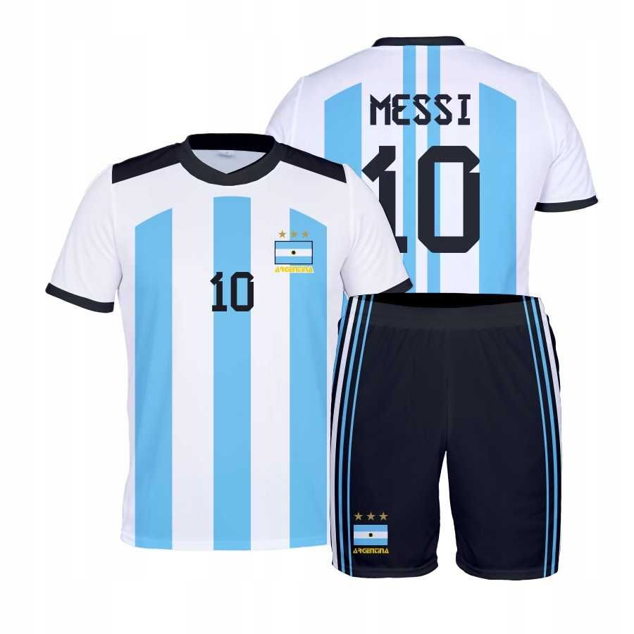 Strój / komplet piłkarski MESSI ARGENTYNA 10 rozm. 110