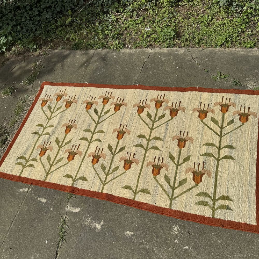 Stary kilim cepelia prl gobelin makatka arras 99x196cm vintage