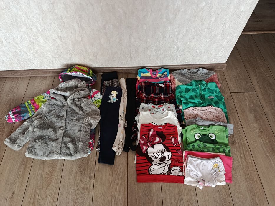 Зимові речі для дівчинки, пакетом.