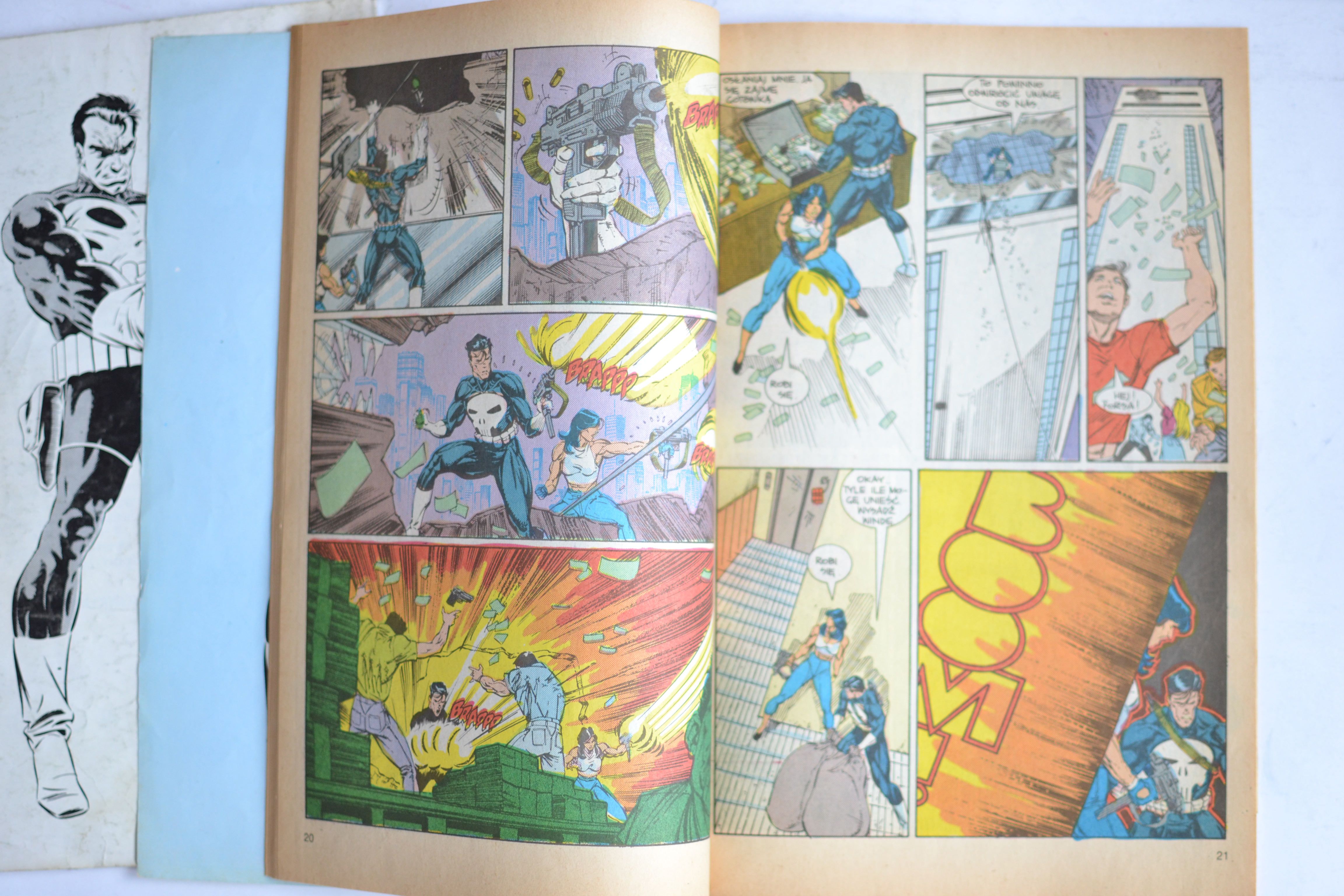 Komiksy:	the Punisher rok  1990 Tm Semic Całość lub na sztuki